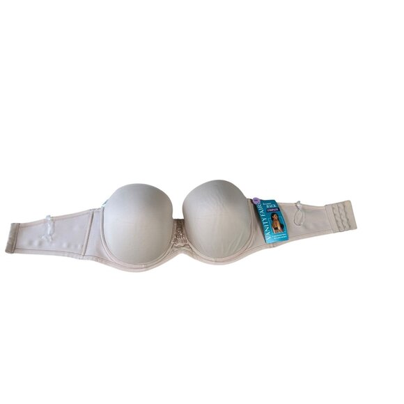 NEW Vanity Fair Strapless Bra Nude 38D Converts to 5 Bras Stretch Smoothing - Picture 1 of 13